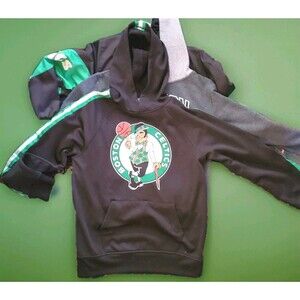 Nike Nba Boston Celtics  Boys Lot  Sz Large Jacket Hoodie T-Shirt Green Black